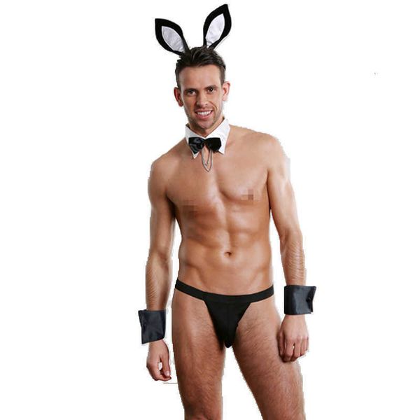Image of ENH 827531268 toy massager men&#039s underwear men&#039s maid male slave rabbit role play passion suit flirt
