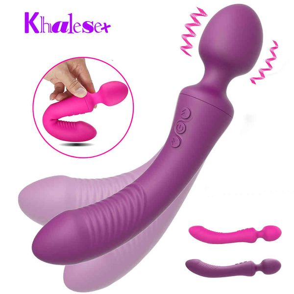 Image of ENH 827894679 full body massager toysoft powerful wand av vibrators for women 20 speed dual motor dildo vibrator massager clitoris vagina anus stimulate q