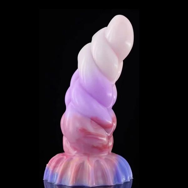 Image of ENH 828517247 toy massager massage yocy silicone dildo soft toys for women men insert vagina anal plug masturbator labia 46tg 46tg46tg