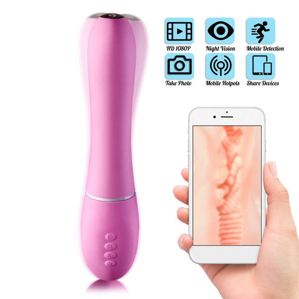 Image of ENH 828517347 toy massager rabbit vibrator toys for women with camera app remote control magic wand clitoral vaginal speculum products shop dildos
