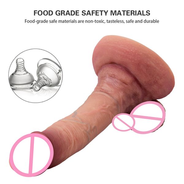 Image of ENH 828517542 toy massager massage simulation dildo lifelike penis with big sucker g-spot vaginal stimulator anal plug products butt toys for couple btqs