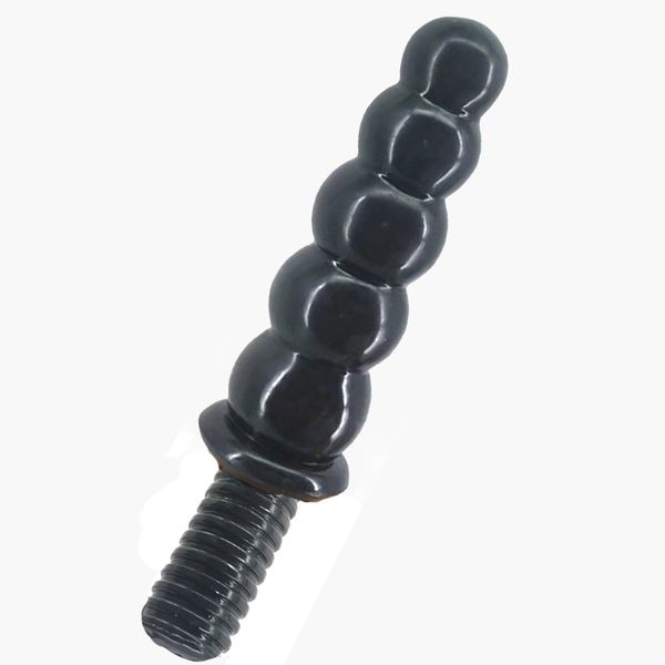 Image of ENH 828518464 toy massager massage anal plug dildos toys for women game 5 beads string straight round head dildo spiral handle insert vagina masturbator