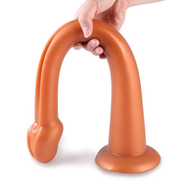 Image of ENH 828518738 toy massager massage long anal dildo butt plug prostate silicone anus dilator vagina stimulator toys for women man masturbation shop