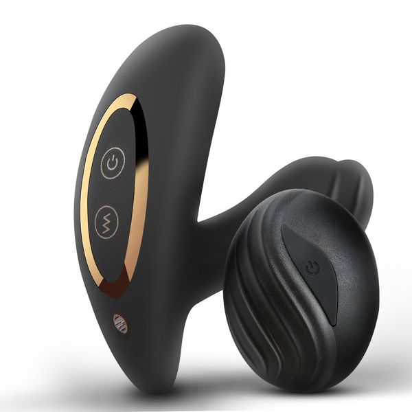 Image of ENH 828518953 toy massager massage prostate massager vibrator butt plug anal tail rotating wireless remote usb charging products for man toys men