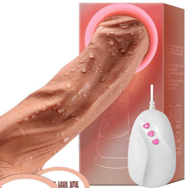 Image of ENH 829511055 toy massager masturbation electric simulation wearing fake penis vibrating av massage stick egg skipping products