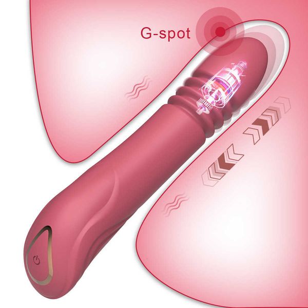 Image of ENH 830018841 toy massager 10 frequency female telescopic vibrator av teaser masturbation gun g-spot moisture blowing toys