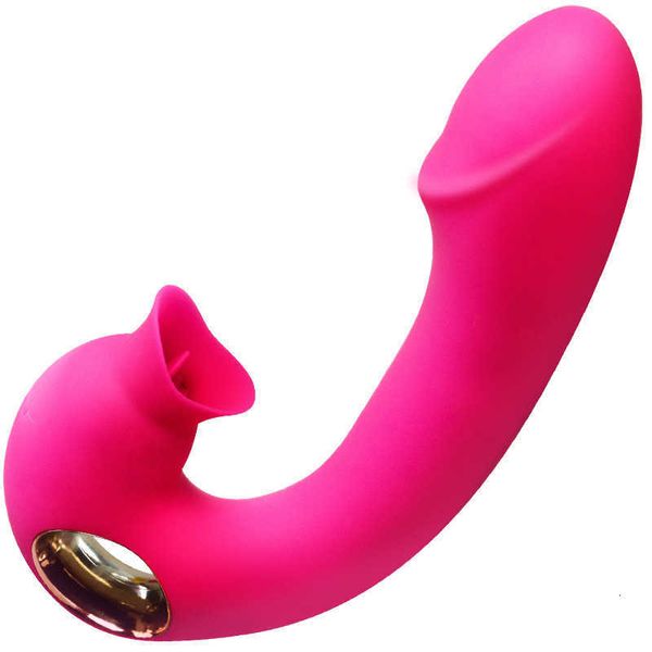 Image of ENH 830271890 toy massager women lick and insert the vibrating stick with ir tongue men women share tool of lustful fairy licking yin device