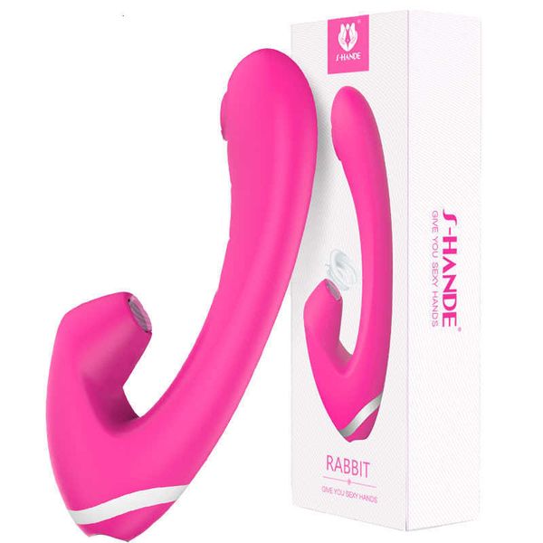 Image of ENH 830272281 toy massager s048 multi frequency vibrating stick female clitoral sucking vibrating av dual-use massage fun