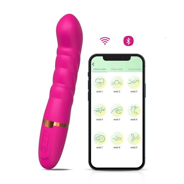 Image of ENH 830272331 toy massager app mobile phone control usb charging silicone massage stick women&#039s vibrating vibrator