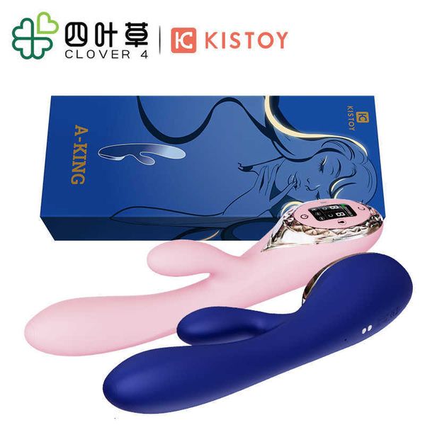Image of ENH 830273258 toy massager kistoy a-king inflatable teasing vibrating stick for women double shock expanding av massage adults