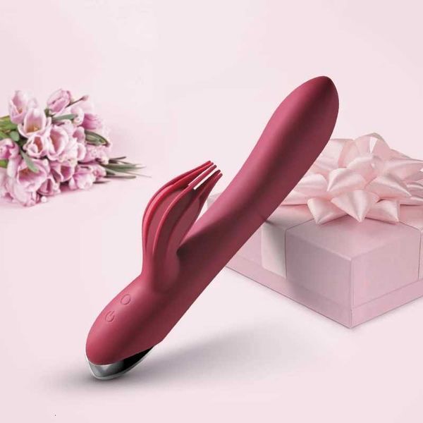 Image of ENH 830277608 toy massager female vibrating stick tongue licking massage oral device charging clitoris masturbation products