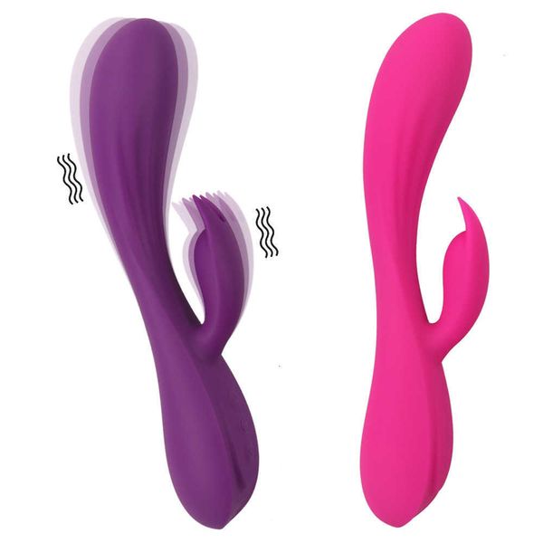 Image of ENH 830740920 toy massager supplies all inclusive rubber double g-spot rabbit vibrator female masturbation massage av