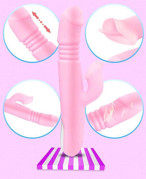 Image of ENH 830742567 toy massager heating av stick silicone vibrating egg skipping female masturbation products fun imitation true and false penis