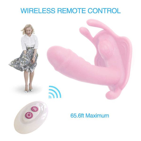 Image of ENH 830753625 toy massager butterflies wear artificial penis wireless remote control masturbation vibrator female massage masturbator