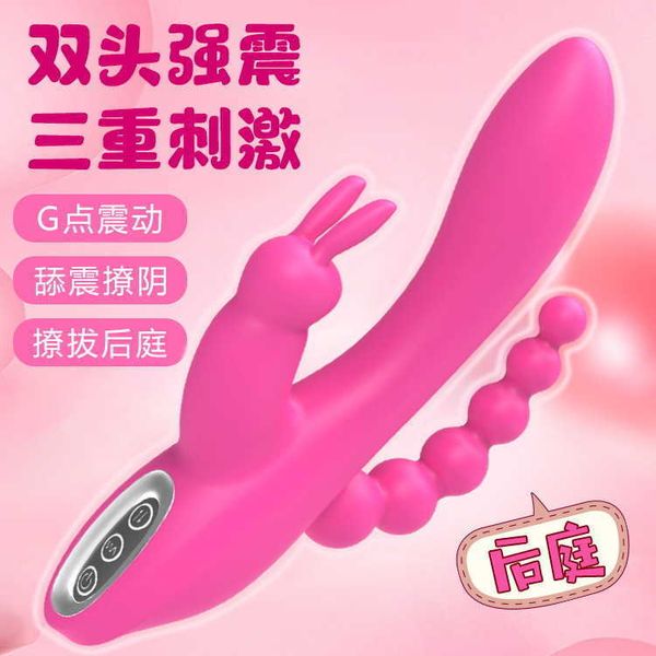 Image of ENH 830754899 toy massager women&#039s vibrating stick rabbit licking second tide electric av massage female masturbator