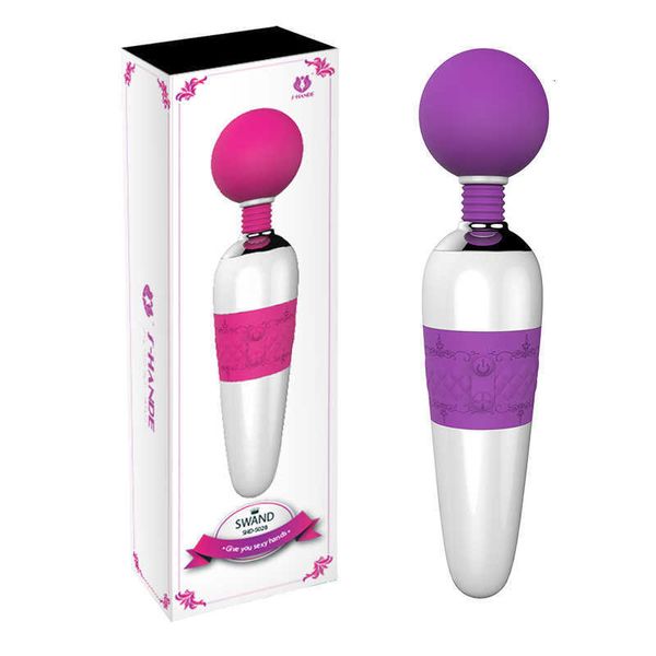 Image of ENH 830755074 toy massager shhand s028 big round head swand women&#039s vibrating fun charging av stick products