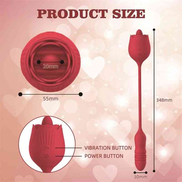 Image of ENH 831121373 toys masager toy toy massager rose s sucking tongue vibrator dildo clitoris licking stimulator nipple oral for women cpt2 0qca