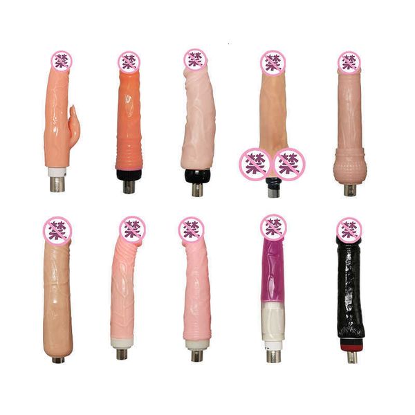 Image of ENH 831148717 toy gun machine accessories mens and womens automatic pulling inserting canon interface adapter fun appliances fake penis masturbation