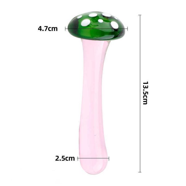 Image of ENH 831319966 toys masager massager vibrator crystal mushroom glass anal plug penis dildo vagina g-spot stimulator prostate massage butt plugs orgasm vgzj