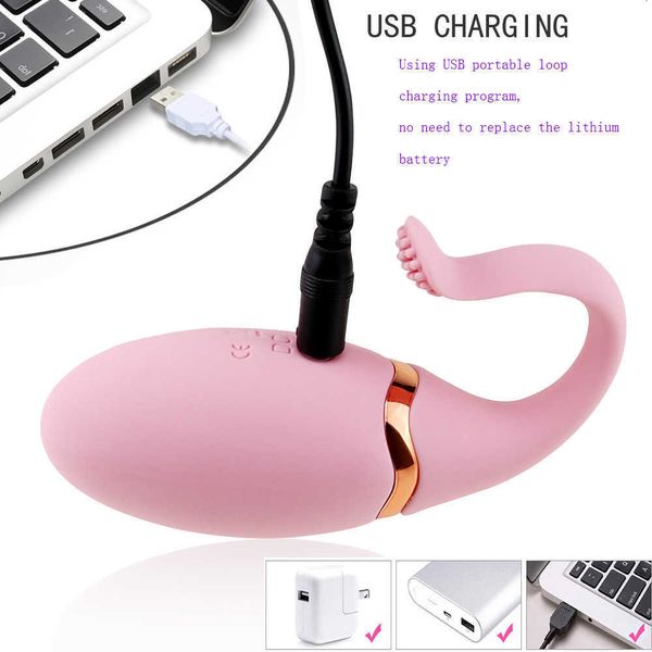 Image of ENH 831521908 full body massager toys masager vibrator wireless remote control g-spot vaginal clitoral stimulator dildo panties toy store female toys prod