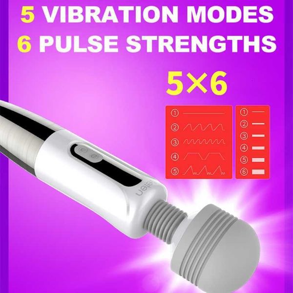 Image of ENH 831521973 full body massager toys masager vibrator leten big head magic av wand female huge stick nipple clitoris g spot stimulator erotic body massag