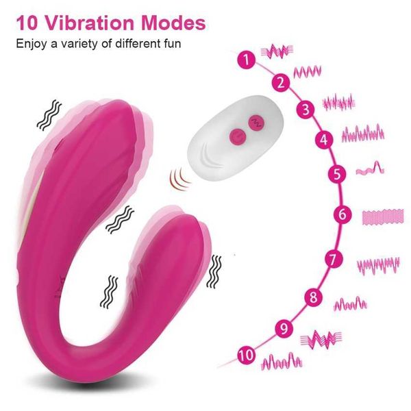 Image of ENH 831522055 toys masager toy toy massager erotic wireless we share vibe remote control u shape dildo vibrator g spot clitoris stimulator couples 1732