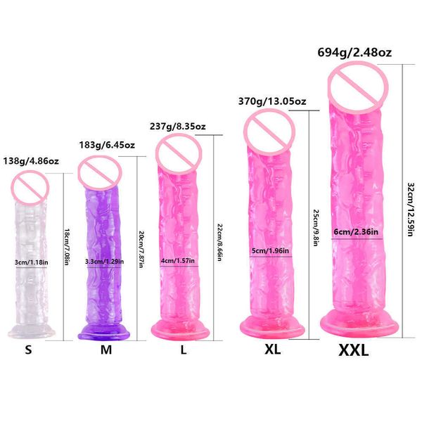 Image of ENH 831526413 toys masager massager dildoes toys strapon women suction cup realistic strap-on dildo huge penis belt ual harness strap on anal toy for yhxg