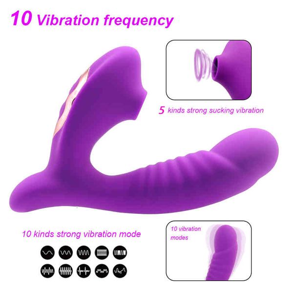 Image of ENH 831526538 full body massager toys masager clitoral sucking g spot dildo vibrator with 10 powerful modes clit sucker rechargeable clitoris stimulator t