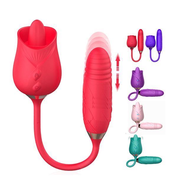 Image of ENH 831685240 full body massager toys masager vibrator red rose clit sucking nipples stimulator for female couple toys y368 9hhv bwxd