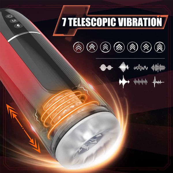 Image of ENH 831977237 toy s masager electric massagers s ipx7 automatic telescopic male masturbator vibration blowjob machine masturbation cup toys for men kqrr