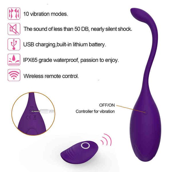 Image of ENH 831977586 toy s masager vibrator massager love toys egg set waterproof fully food grade wireless controller vibration for female g 3r7j