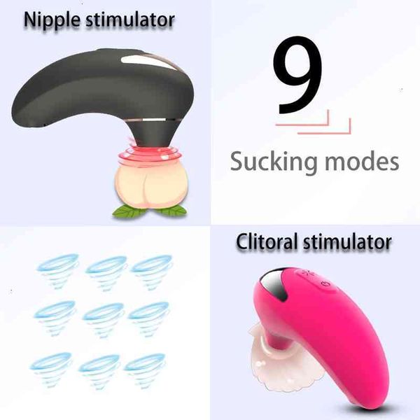 Image of ENH 831977648 toy toys masager vibrator massager sucking 9 speeds licking vibrating toys for women tongue nipple clitoral stimulator female masturbation 1