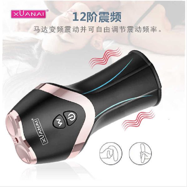 Image of ENH 832976654 full body massager toy toys masager vibrator toys xuanai aircraft cup products penile trainer masturbation menvibrating 12 frequency massage