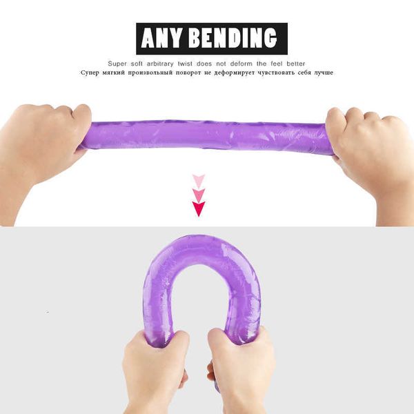 Image of ENH 833190722 toy toys masager massager erotic jelly anal butt plug realistic vaginal artificial penis g-spot massage double dildo toys for woman no u0uz