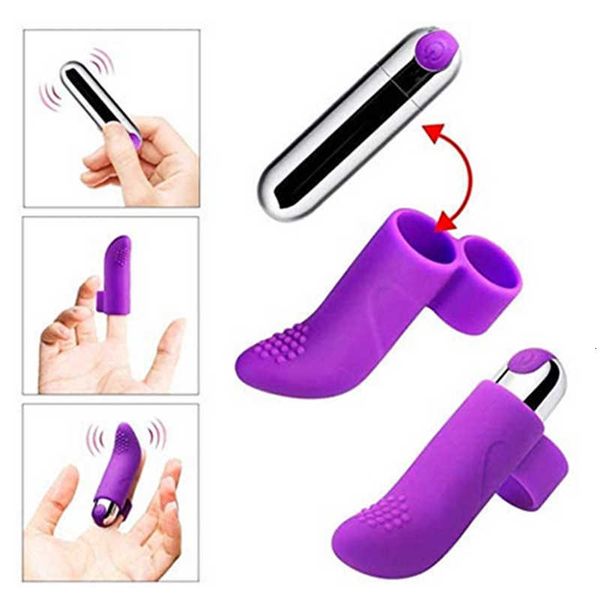 Image of ENH 833217329 toy full body massager vibrator 10 speeds usb charging finger s clitoris stimulation silicone toys for women massage vibrating 5v4b