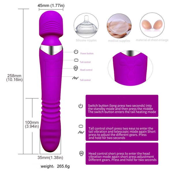 Image of ENH 833270696 toy vibrator aphrodisia massager wand heating stretch dildo g spot for woman powerful toys personal clit shop 467o ekbh