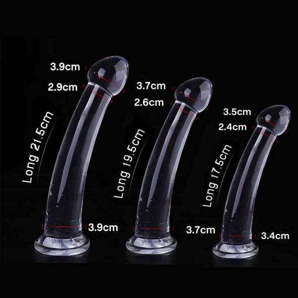 Image of ENH 833440546 toy vibrator massager soft anal dildo pants for women transparent butt plug annal toys prostate men anus dilator buttplug erotic 0h8a sm5o d