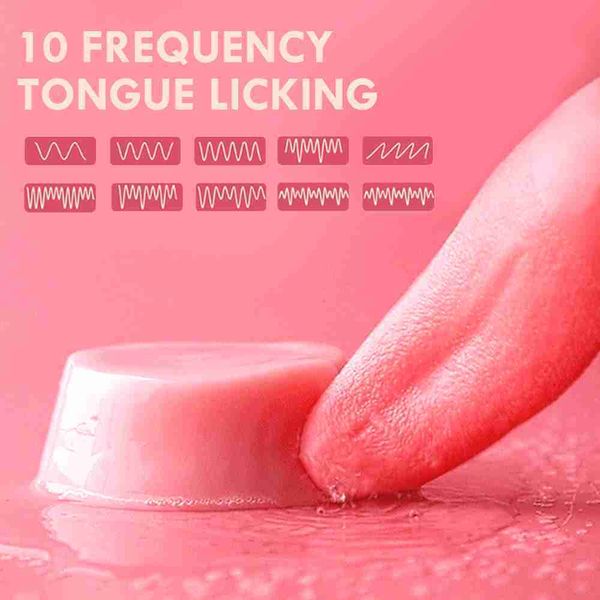 Image of ENH 833440559 toy electric massagers beauty items tongue licking vibrator for women rechargeable g spot nipple stimulation mini clit orgasm d6i1 t13t giw8