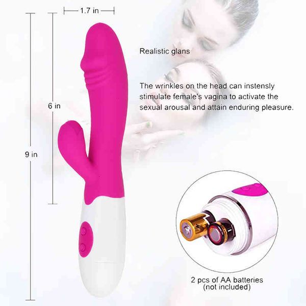 Image of ENH 833444605 toy toy massager g spot dildo rabbit vibrator for women dual vibrations silicone waterproof female vagina clitoris stimulator toys fp54 obs2