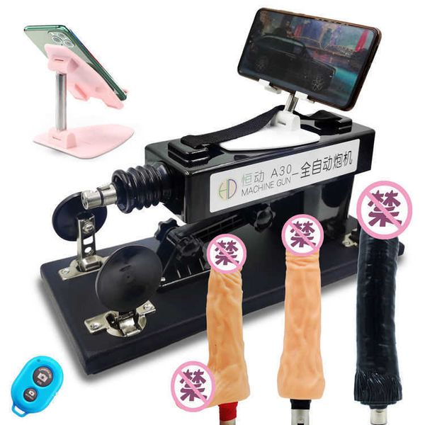 Image of ENH 833596007 toy gun machine women&#039s automatic pulling and inserting telescopic electric masturbator super large thick fake penis products