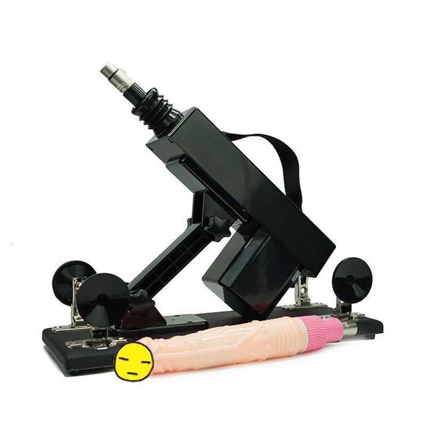 Image of ENH 833599717 toy gun machine supplies women&#039s masturbation automatic insertion massage stick telescopic simulation penis female products