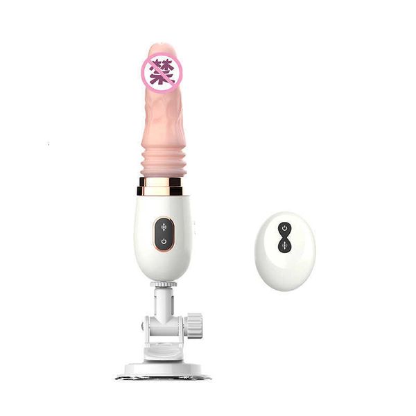 Image of ENH 833600439 toy gun machine tibe spring full-automatic pulling and inserting simulation penis sucker electric telescopic heating vibrating female