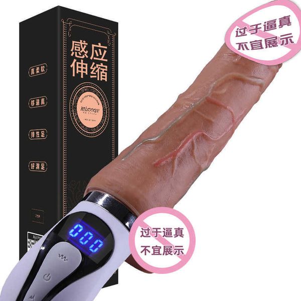 Image of ENH 833600941 toy gun machine induction telescopic full-automatic female artificial penis masturbation products pulling and inserting