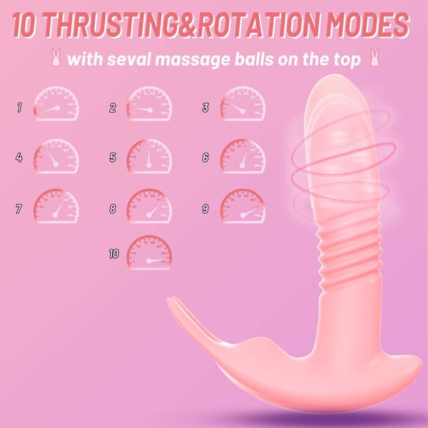 Image of ENH 833647897 full body massager toys masager vibrator rotating thrusting telescopic dildo vagina g spot massage clitoris stimulator masturbator female to