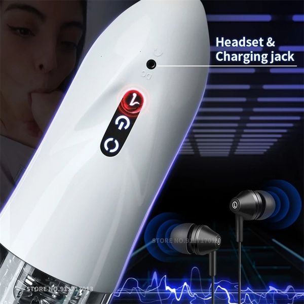 Image of ENH 833933377 toys masager vibrator toy massager automatic rotation artificial cunt cup real vagina blowjob masturbation y toys for men pocket goods machi