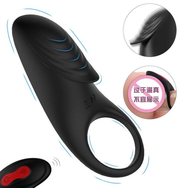 Image of ENH 834864563 toys penis ring sihand s150 remote-control vibrating male prepuce arresting products for couples