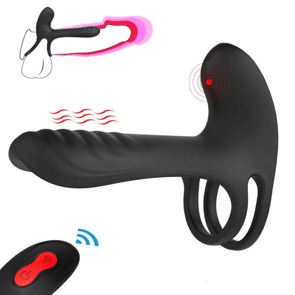 Image of ENH 834865979 toys penis ring sihand products men&#039s wireless remote control sperm locking ring penis couple&#039s seismic masturbation