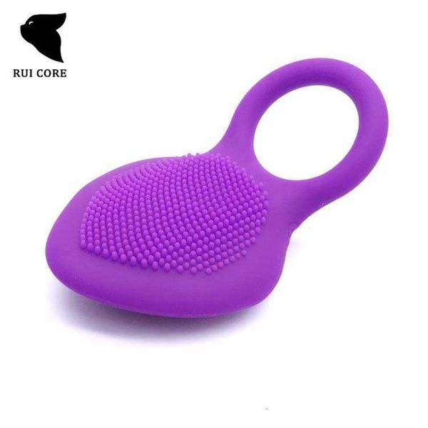 Image of ENH 834866322 toys penis ring ruixin multi frequency vibration male exerciser peach type sperm lock husband and wife share a collar massage masturbation d