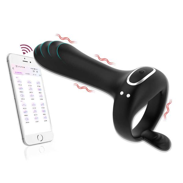 Image of ENH 834867207 toys penis ring new tools electric male vibrating lock spermatic for and fe resonance app remote control