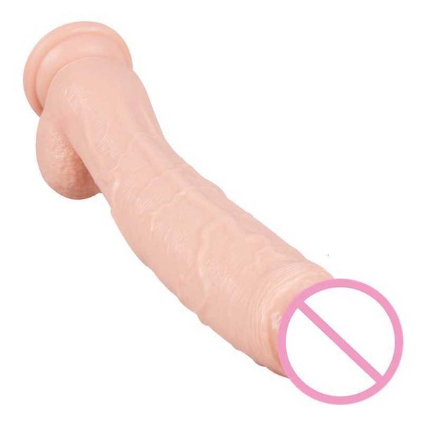 Image of ENH 836681139 female toys a184 big crooked brother simulated female fake penis massage stick av egg jumping masturbation appliance toy a27 mouth
